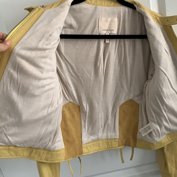Rebecca Taylor Yellow Leather Jacket - Picture 9 of 10